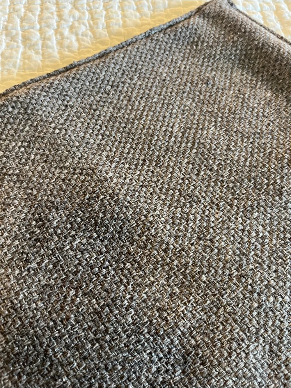 Crate and Barrel Eclipse Dark Grey Accent Pillow Cover Beautiful Condition